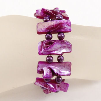 BRACCIALI RIGIDI APERTI MADREPERLA COLORATE - Image 2