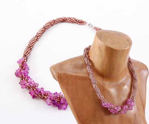 COLLANE CON PERLINE INTRECCIATE E PIETRE - Image 10