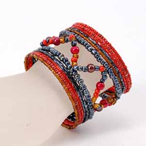 BRACCIALI RIGIDI PERLINE ZIG ZAG - Image 2