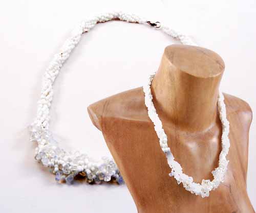 COLLANE CON PERLINE INTRECCIATE E PIETRE - Image 11