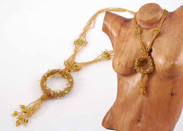 COLLANE LUNGHE NAZAR CON ANELLO E PIETRE - Image 5