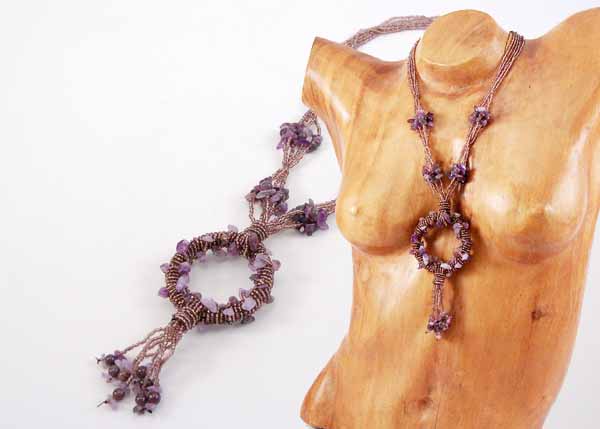 COLLANE LUNGHE NAZAR CON ANELLO E PIETRE - Image 8