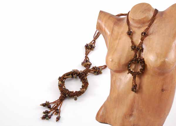 COLLANE LUNGHE NAZAR CON ANELLO E PIETRE - Image 9