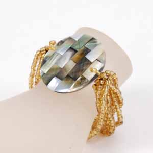 BRACCIALI ELASTICI 10 FILI MADREPERLA PATCHWORK - Image 4