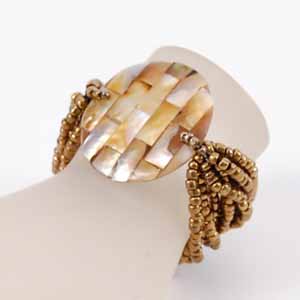 BRACCIALI ELASTICI 10 FILI MADREPERLA PATCHWORK - Image 5