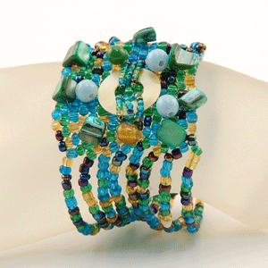 BRACCIALI ONDA CON CIONDOLO MADREPERLA - Image 29