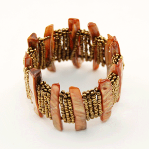 BRACCIALI RIGIDI APERTI MADREPERLA E PERLINE - Image 3