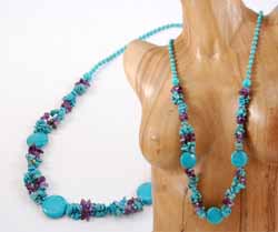 COLLANE TURCHESE CON CORALLO