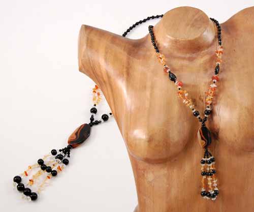 COLLANE CON AGATA CORNIOLA - Image 2