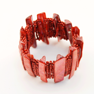 BRACCIALI RIGIDI APERTI MADREPERLA E PERLINE - Image 7