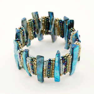 BRACCIALI RIGIDI APERTI MADREPERLA E PERLINE - Image 11