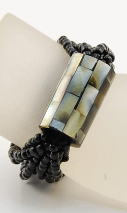 BRACCIALI 10 FILI CON TUBO MADREPERLA MOSAICO - Image 3