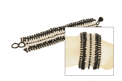 BRACCIALI APERTI CON PERLINE MULTIFILO - Image 5