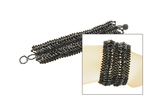 BRACCIALI APERTI CON PERLINE MULTIFILO - Image 6