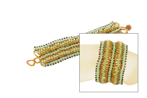 BRACCIALI APERTI CON PERLINE MULTIFILO - Image 7