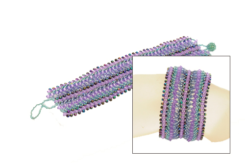 BRACCIALI APERTI CON PERLINE MULTIFILO - Image 8