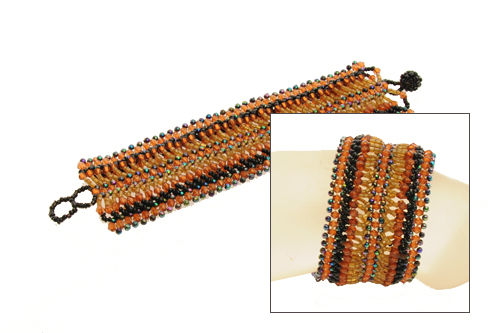 BRACCIALI APERTI CON PERLINE MULTIFILO - Image 9