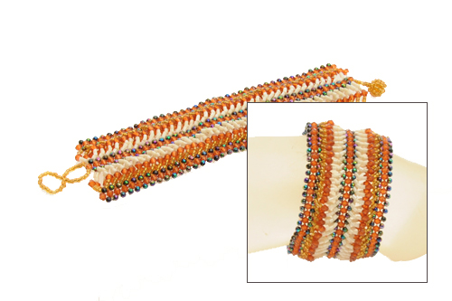 BRACCIALI APERTI CON PERLINE MULTIFILO - Image 10