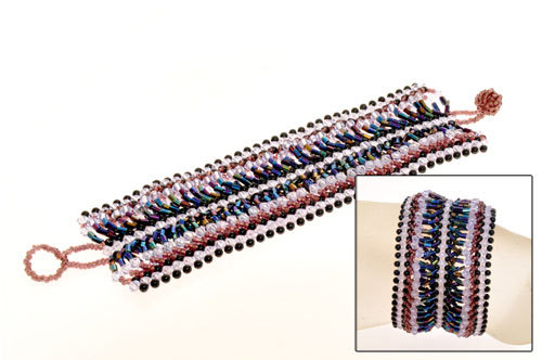 BRACCIALI APERTI CON PERLINE MULTIFILO - Image 19