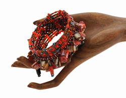 BRACCIALI RIGIDI 9 FILI NUGGET FRANGE RECTANGULAR