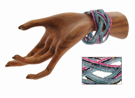 BRACCIALI RIGIDI DOPPIA TRECCIA STRIPE 4 FILI - Image 2