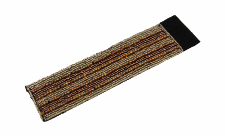 BRACCIALI CON PERLINE STRIPE E CHIUSURA STRAP CM 5 - Image 2