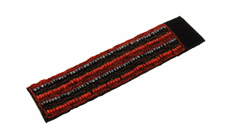 BRACCIALI CON PERLINE STRIPE E CHIUSURA STRAP CM 5 - Image 3