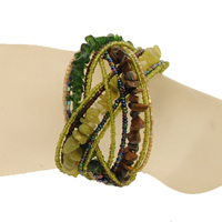 BRACCIALI DOPPIA TRECCIA CON PIETRE