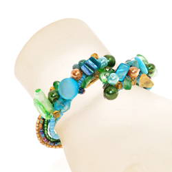 BRACCIALI SERPENTE PIETRE E MADREPERLA