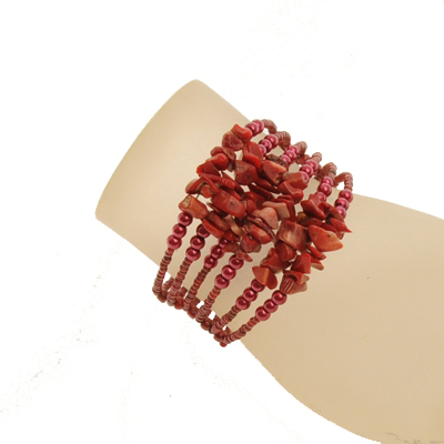 BRACCIALI RIGIDI 6 FILI CON PERLINE E PIETRE - Image 8