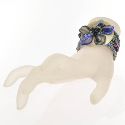 BRACCIALI ELASTICI CON FIORE MADREPERLA - Image 17