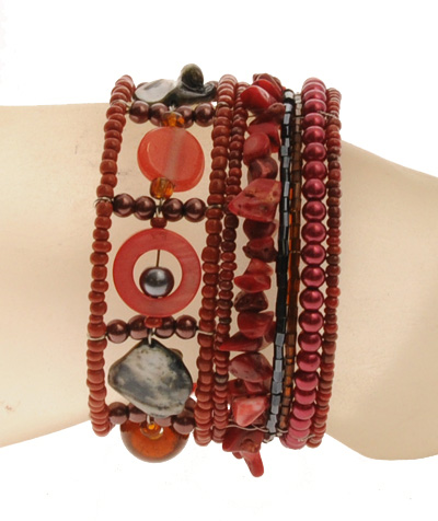 BRACCIALI RIGIDI TANGGA COIN MUTIARA CERAMIC STYLE - Image 5