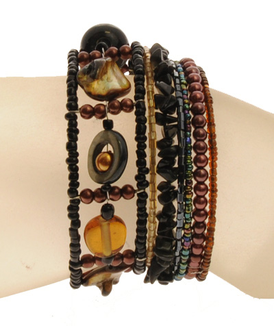 BRACCIALI RIGIDI TANGGA COIN MUTIARA CERAMIC STYLE - Image 7