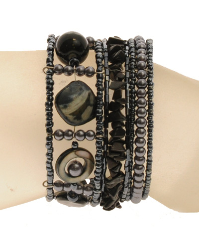 BRACCIALI RIGIDI TANGGA COIN MUTIARA CERAMIC STYLE - Image 10