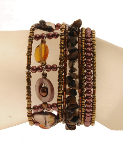 BRACCIALI RIGIDI TANGGA COIN MUTIARA CERAMIC STYLE - Image 15