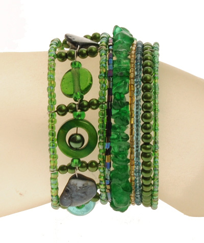 BRACCIALI RIGIDI TANGGA COIN MUTIARA CERAMIC STYLE - Image 16