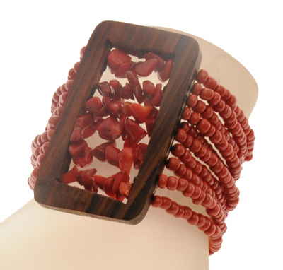BRACCIALI ELASTICI 10 RIGHE KAYU RECTANGULAR COMB STONE - Image 3
