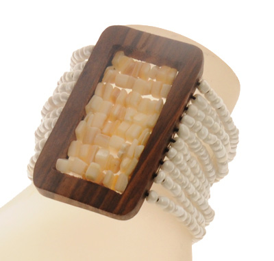 BRACCIALI ELASTICI 10 RIGHE KAYU RECTANGULAR COMB STONE - Image 5