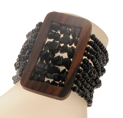 BRACCIALI ELASTICI 10 RIGHE KAYU RECTANGULAR COMB STONE - Image 6