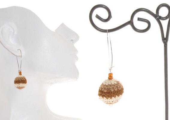 ORECCHINI IN COTONE A UNCINETTO MANIZ RAJUT STYLE - Image 2