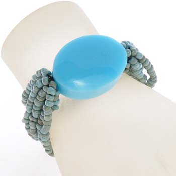 BRACCIALI ELASTIC 10 LINE OVAL RESIN TINTA UNITA - Image 5