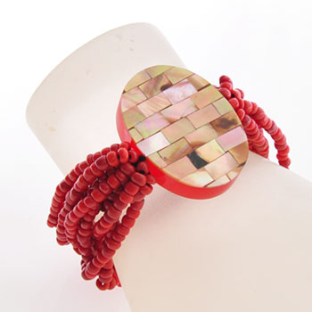 BRACCIALI ELASTICI 10 LINES MOZAIC OVAL TINTA UNITA - Image 2