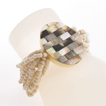 BRACCIALI ELASTICI 10 LINES MOZAIC OVAL TINTA UNITA - Image 3