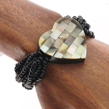 BRACCIALI ELASTICI 10 LINES MOZAIC JANTUNG TINTA UNITA - Image 4