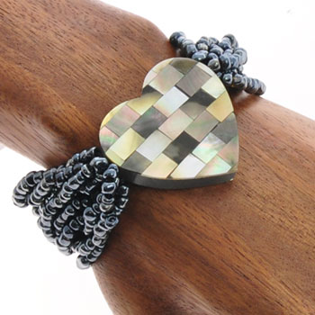 BRACCIALI ELASTICI 10 LINES MOZAIC JANTUNG TINTA UNITA - Image 5