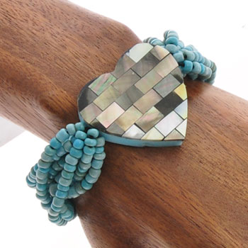 BRACCIALI ELASTICI 10 LINES MOZAIC JANTUNG TINTA UNITA - Image 6