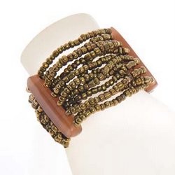 BRACCIALE ONDA 13 FILI RESIN TINTA UNITA