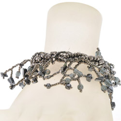 BRACCIALI INTRECCIATI CON PERLINE E PIETRE