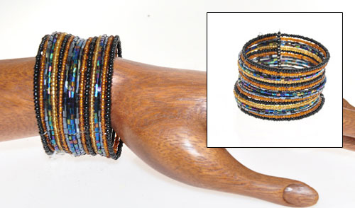 BRACCIALETTI RIGIDI CON PERLINE 18 FILI - Image 5