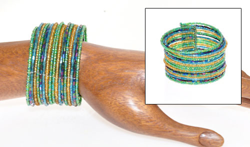 BRACCIALETTI RIGIDI CON PERLINE 18 FILI - Image 6